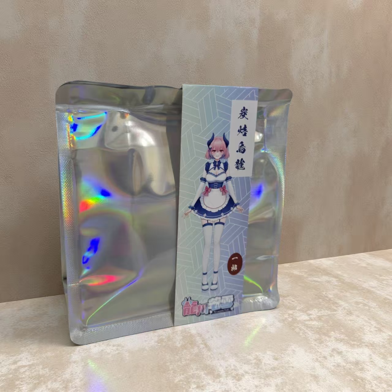 龍川若雪聯名一郎炭焙茶~炫彩三角茶包袋